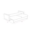 Atelier del Sofa 3-Seat Sofa-Bed Eva - Cream Cream