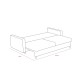 3-Seat Sofa-Bed Eva - Cream Cream Atelier del Sofa 3-Seat Sofa-Bed Eva - Cream Cream