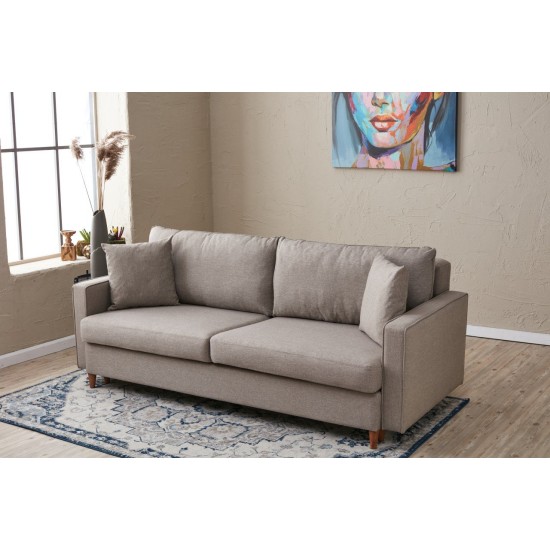 3-Seat Sofa-Bed Eva - Cream Cream Atelier del Sofa 3-Seat Sofa-Bed Eva - Cream Cream