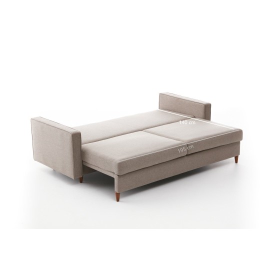3-Seat Sofa-Bed Eva - Cream Cream Atelier del Sofa 3-Seat Sofa-Bed Eva - Cream Cream