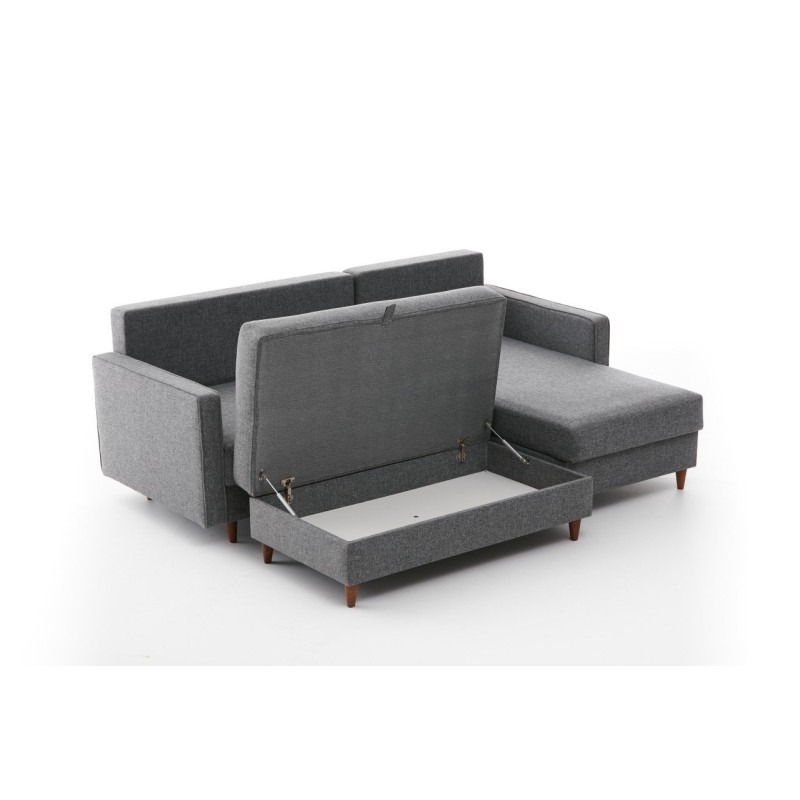 Atelier del Sofa Corner Sofa Eva Right - Grey Grey