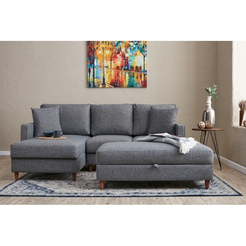 Atelier del Sofa Corner Sofa Eva Left - Grey Grey