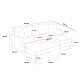 Atelier del Sofa Corner Sofa Eva Left - Grey Grey