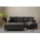 Corner Sofa Eva Right - Anthracite Anthracite Atelier del Sofa Corner Sofa Eva Right - Anthracite Anthracite