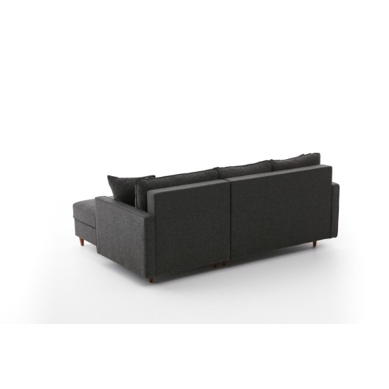 Corner Sofa Eva Right - Anthracite Anthracite Atelier del Sofa Corner Sofa Eva Right - Anthracite Anthracite