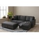 Corner Sofa Eva Right - Anthracite Anthracite Atelier del Sofa Corner Sofa Eva Right - Anthracite Anthracite