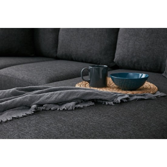 Corner Sofa Eva Right - Anthracite Anthracite Atelier del Sofa Corner Sofa Eva Right - Anthracite Anthracite