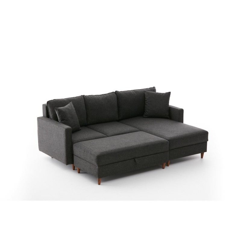 Atelier del Sofa Corner Sofa Eva Right - Anthracite Anthracite