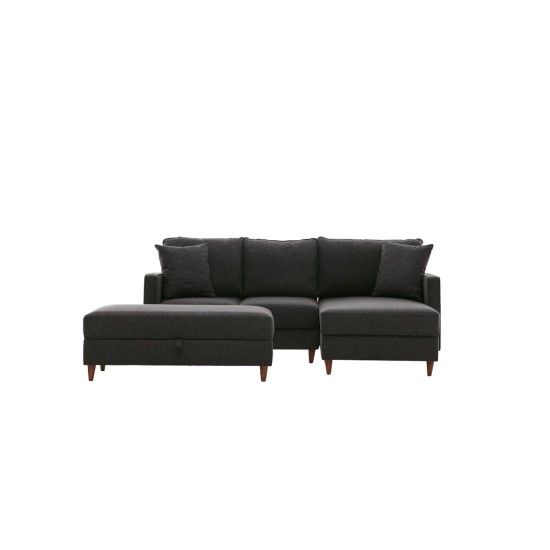 Corner Sofa Eva Right - Anthracite Anthracite Atelier del Sofa Corner Sofa Eva Right - Anthracite Anthracite