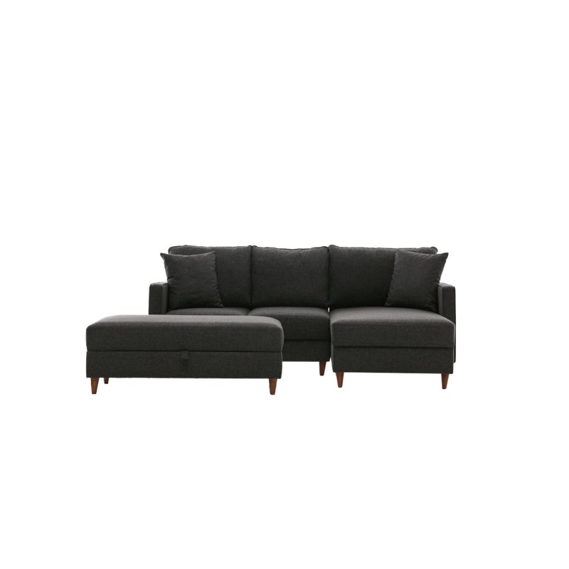 Atelier del Sofa Corner Sofa Eva Right - Anthracite Anthracite