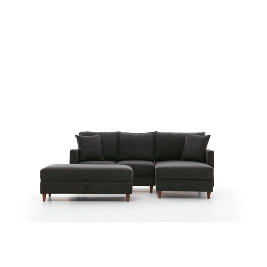 Corner Sofa Eva Right - Anthracite Anthracite Atelier del Sofa Corner Sofa Eva Right - Anthracite Anthracite