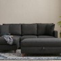 Corner Sofa Eva Left - Anthracite Anthracite