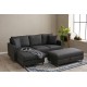 Corner Sofa Eva Left - Anthracite Anthracite Atelier del Sofa Corner Sofa Eva Left - Anthracite Anthracite
