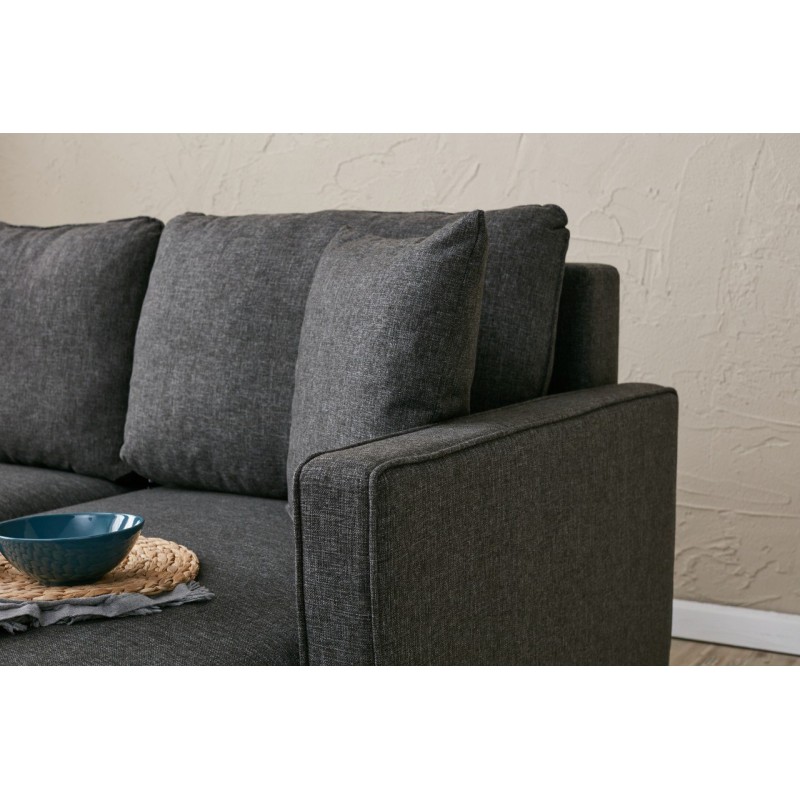 Atelier del Sofa Corner Sofa Eva Left - Anthracite Anthracite