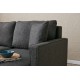 Corner Sofa Eva Left - Anthracite Anthracite Atelier del Sofa Corner Sofa Eva Left - Anthracite Anthracite