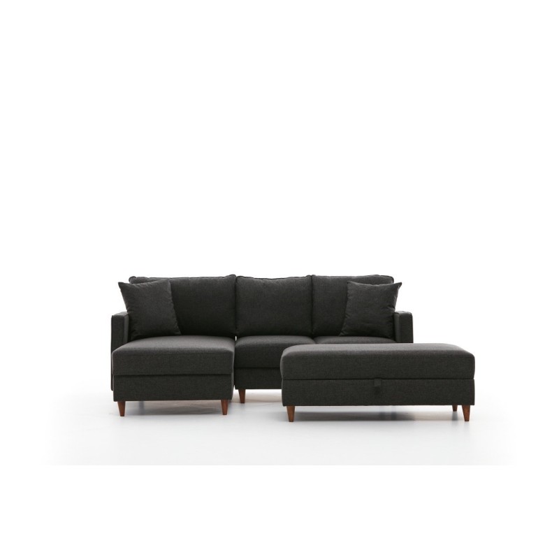 Atelier del Sofa Corner Sofa Eva Left - Anthracite Anthracite