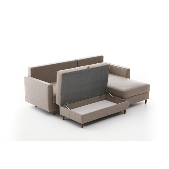 Atelier del Sofa Corner Sofa Eva Right - Cream Cream