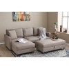 Atelier del Sofa Corner Sofa Eva Left - Cream Cream