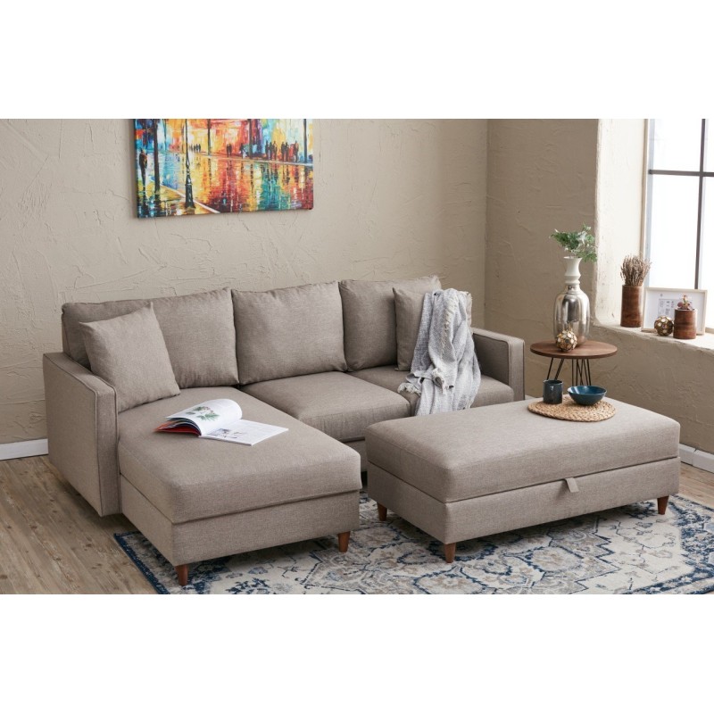 Atelier del Sofa Corner Sofa Eva Left - Cream Cream