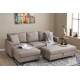 Atelier del Sofa Corner Sofa Eva Left - Cream Cream