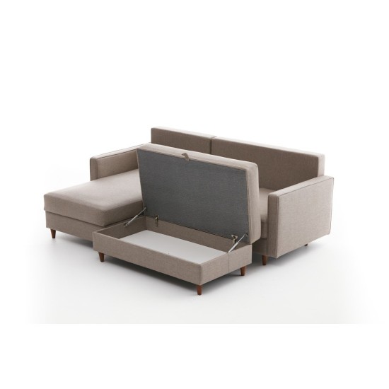 Atelier del Sofa Corner Sofa Eva Left - Cream Cream