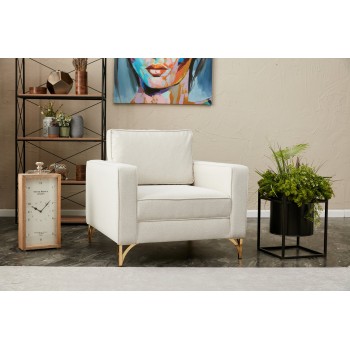 1-Seat Sofa Berlin - Cream, Gold Cream
Gold
