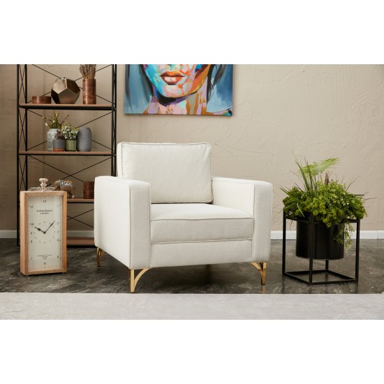 1-Seat Sofa Berlin - Cream, Gold Cream
Gold 1-Seat Sofa Berlin - Cream, Gold Cream
Gold