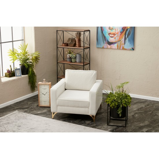 1-Seat Sofa Berlin - Cream, Gold Cream
Gold 1-Seat Sofa Berlin - Cream, Gold Cream
Gold