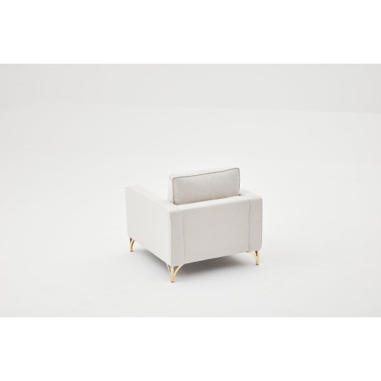 1-Seat Sofa Berlin - Cream, Gold Cream
Gold 1-Seat Sofa Berlin - Cream, Gold Cream
Gold