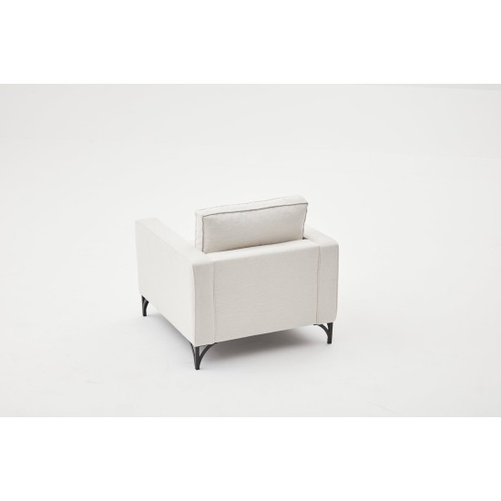 1-Seat Sofa Berlin - Cream, Black Cream
Black 1-Seat Sofa Berlin - Cream, Black Cream
Black