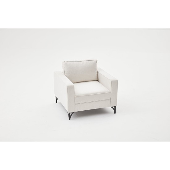 1-Seat Sofa Berlin - Cream, Black Cream
Black 1-Seat Sofa Berlin - Cream, Black Cream
Black
