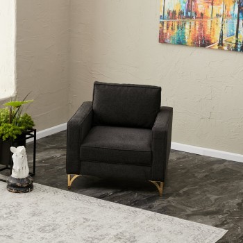 1-Seat Sofa Berlin - Anthracite, Gold Anthracite
Gold