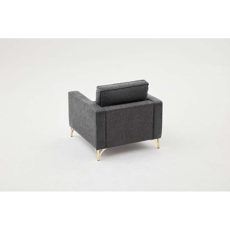 1-Seat Sofa Berlin - Anthracite, Gold Anthracite
Gold