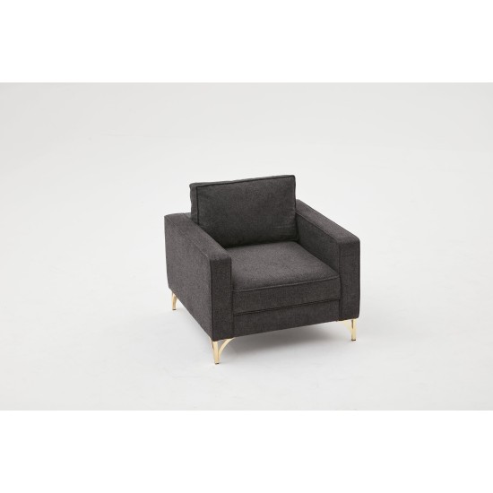 1-Seat Sofa Berlin - Anthracite, Gold Anthracite
Gold 1-Seat Sofa Berlin - Anthracite, Gold Anthracite
Gold