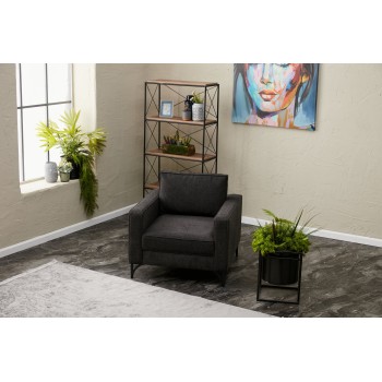 1-Seat Sofa Berlin - Anthracite, Black Anthracite
Black