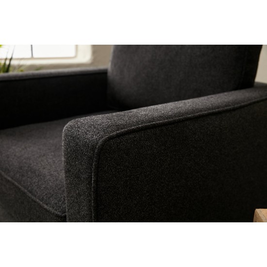 1-Seat Sofa Berlin - Anthracite, Black Anthracite
Black