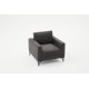 1-Seat Sofa Berlin - Anthracite, Black Anthracite
Black