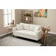 Διθέσιος Καναπές Berlin - Χρώμα Cream Μαύρο - 180x92x83εκ Διθέσιος Καναπές Berlin - Χρώμα Cream Μαύρο - 180x92x83εκ