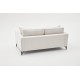 Διθέσιος Καναπές Berlin - Χρώμα Cream Μαύρο - 180x92x83εκ Διθέσιος Καναπές Berlin - Χρώμα Cream Μαύρο - 180x92x83εκ