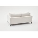 Διθέσιος Καναπές Berlin - Χρώμα Cream Μαύρο - 180x92x83εκ Διθέσιος Καναπές Berlin - Χρώμα Cream Μαύρο - 180x92x83εκ