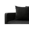 Τριθέσιος Καναπές Berlin - Χρώμα Ανθρακί Μαύρο - 220x91x83εκ