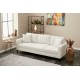 Τριθέσιος Καναπές Berlin - Χρώμα Cream Μαύρο - 220x91x83εκ Τριθέσιος Καναπές Berlin - Χρώμα Cream Μαύρο - 220x91x83εκ
