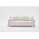 Τριθέσιος Καναπές Berlin - Χρώμα Cream Μαύρο - 220x91x83εκ Τριθέσιος Καναπές Berlin - Χρώμα Cream Μαύρο - 220x91x83εκ