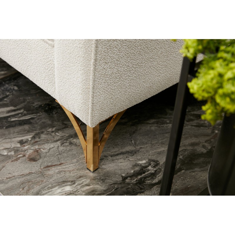 Atelier del Sofa Corner Sofa Berlin Left - Cream, Gold Cream
Gold