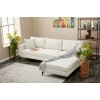 Atelier del Sofa Corner Sofa Berlin Right - Cream, Black Cream
Black