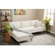 Atelier del Sofa Corner Sofa Berlin Left - Cream, Black Cream
Black