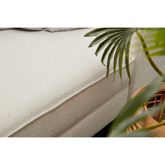 Atelier del Sofa Corner Sofa Berlin Left - Cream, Black Cream
Black