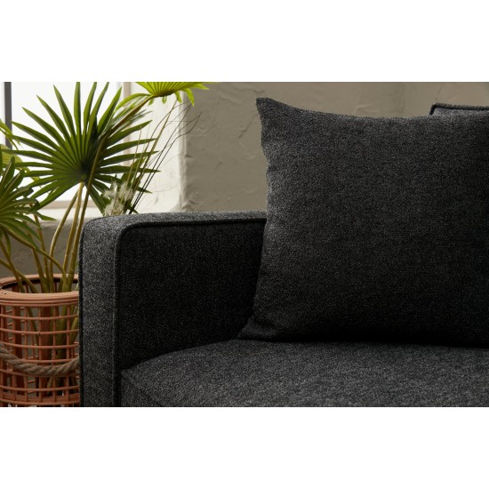 Γωνιακός Καναπές Berlin Δεξιά Γωνία - Anthracite, Black Γωνιακός Καναπές Berlin Δεξιά Γωνία - Anthracite, Black