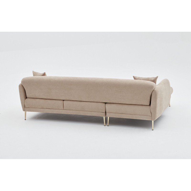Atelier del Sofa Corner Sofa-Bed Simena Left - Beige Beige
Gold