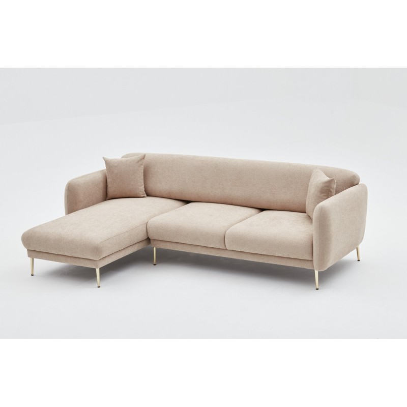 Atelier del Sofa Corner Sofa-Bed Simena Left - Beige Beige
Gold